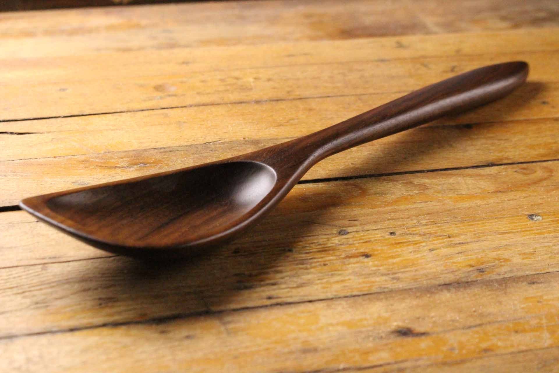 Hybrid wooden roux spoon spatula spoon handmade from Walnut , Cherry, or Maple wood - Image 5