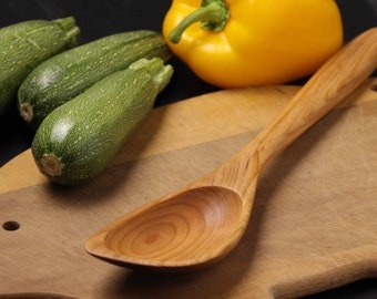Hybrid wooden roux spoon spatula spoon handmade from Walnut , Cherry, or Maple wood - Image 7