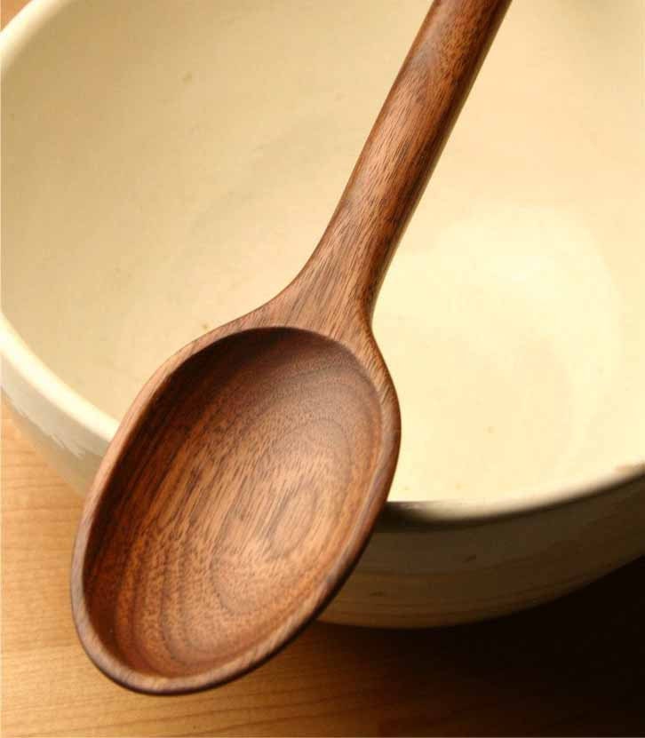 Heavy duty handmade wooden spoon for mixing - Image 9