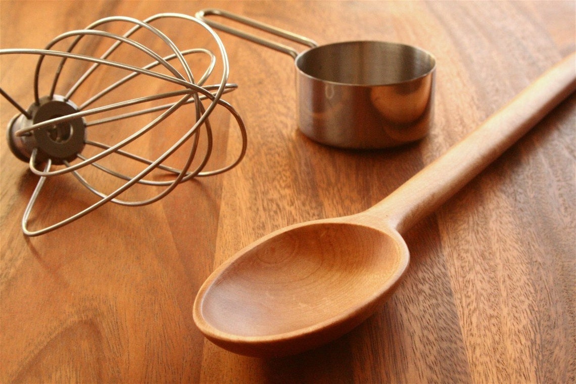 Heavy duty handmade wooden spoon for mixing - Image 6