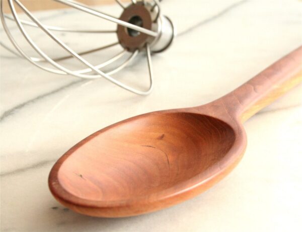 Heavy duty handmade wooden spoon for mixing