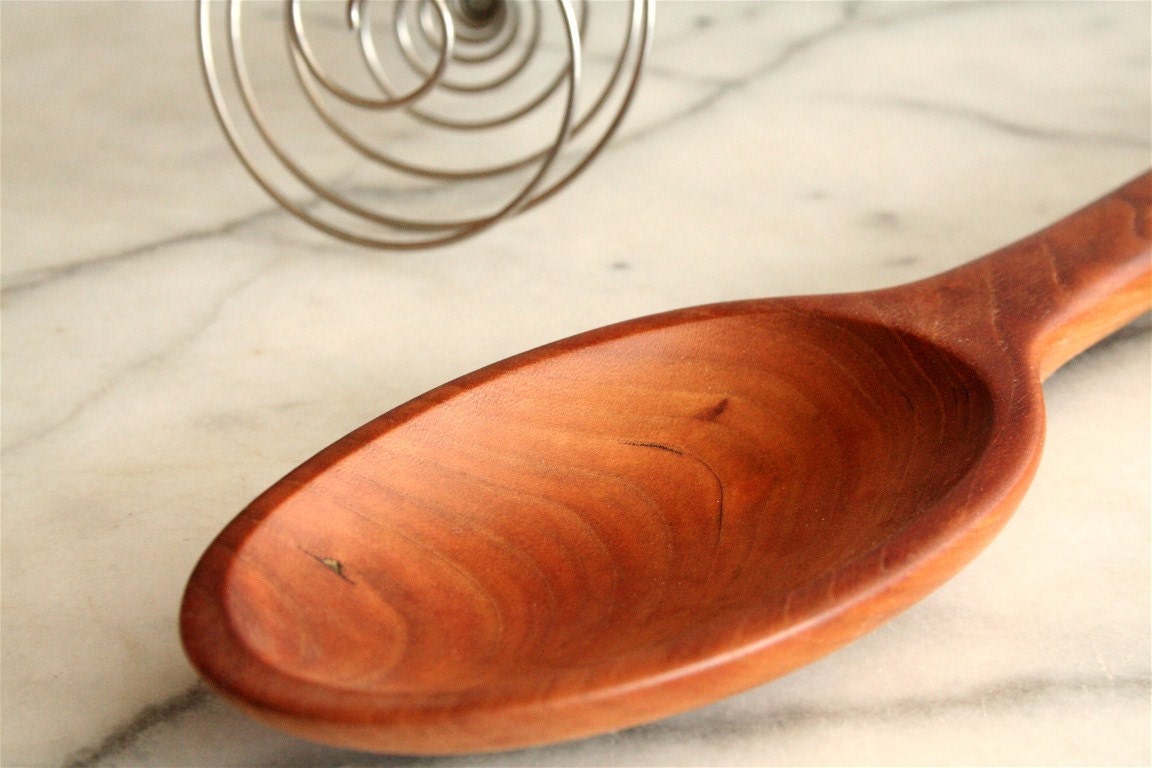 Heavy duty handmade wooden spoon for mixing - Image 3