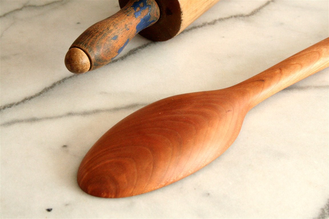 Heavy duty handmade wooden spoon for mixing - Image 5
