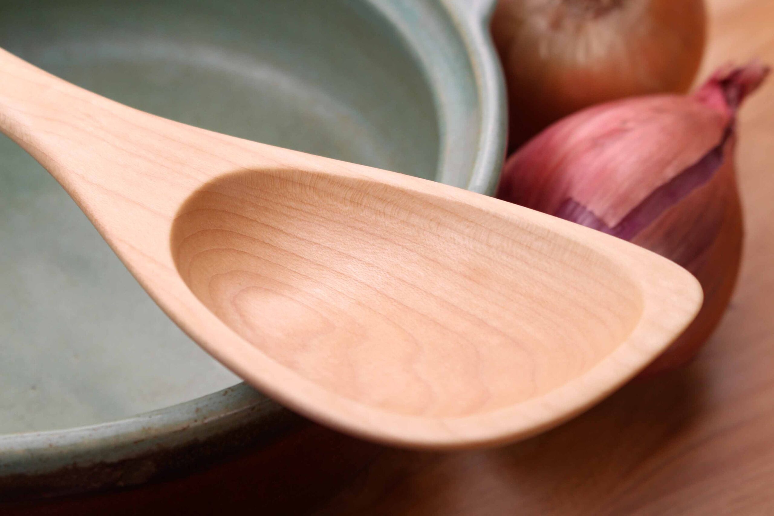 Hybrid wooden roux spoon spatula spoon handmade from Walnut , Cherry, or Maple wood - Image 8