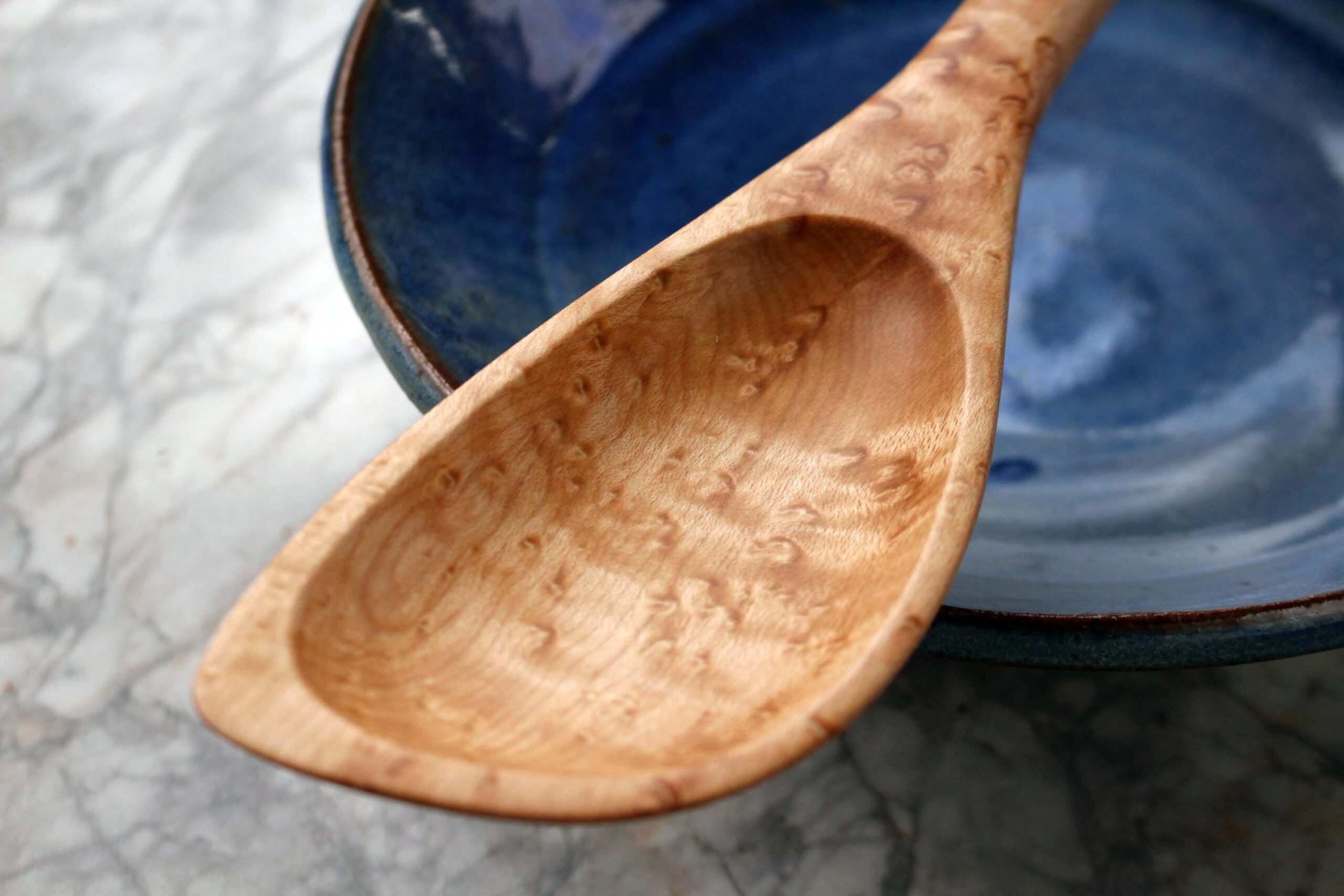 Hybrid wooden roux spoon spatula spoon handmade from Walnut , Cherry, or Maple wood - Image 2
