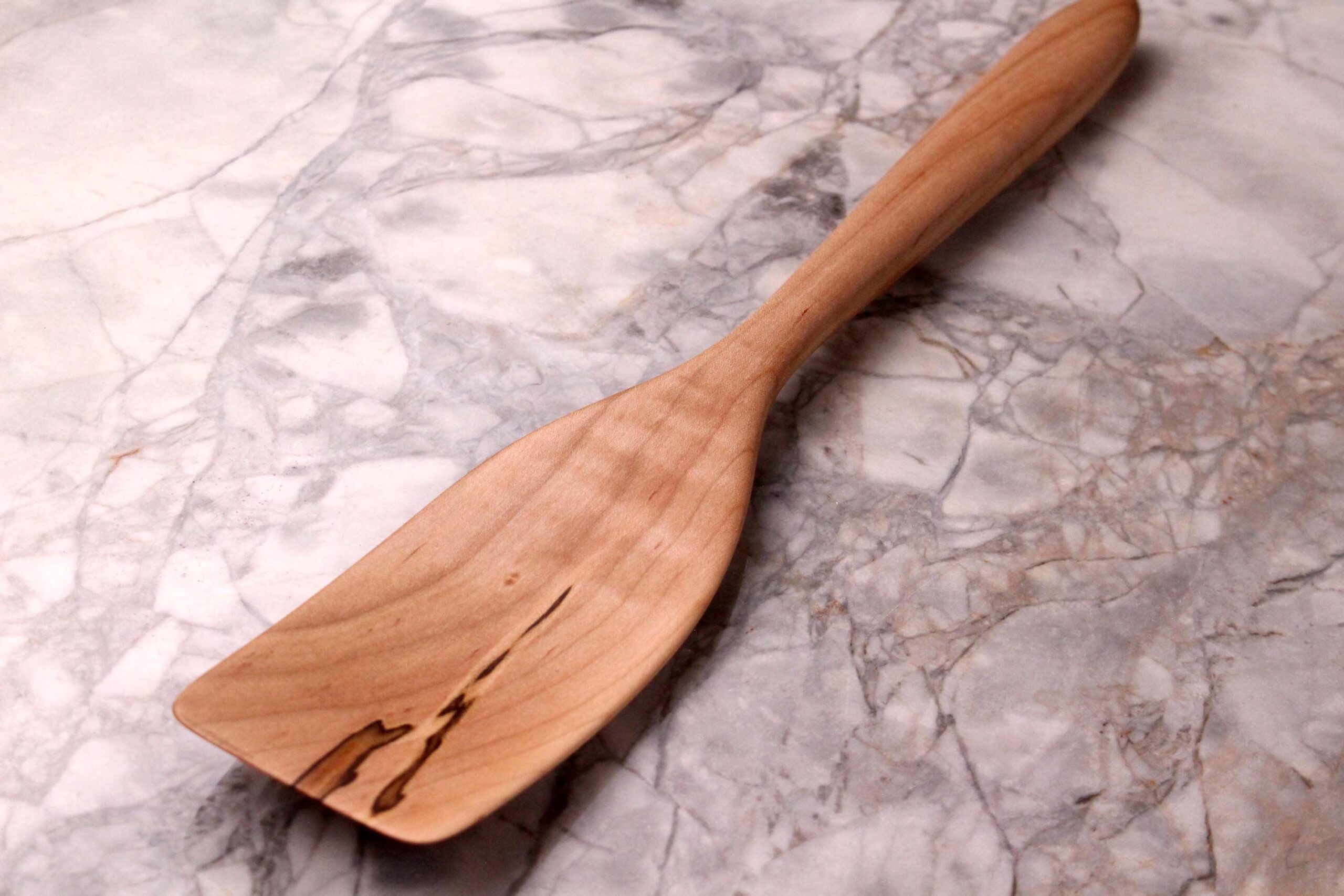 medium handmade wooden spatula for stirring and turning carved from Black Walnut wood - Image 10