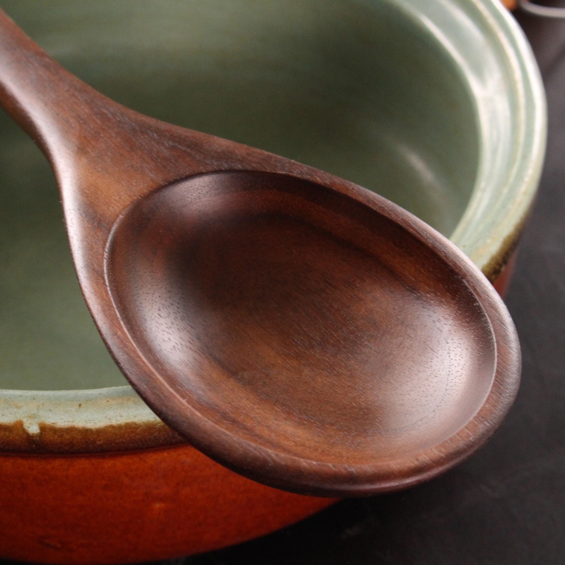 Handmade heirloom quality wooden stirring and mixing spoon hand-carved from Cherry wood, Maple wood, and Walnut wood - Image 10